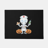 Halloween Nurse Skeleton Funny Joke Essential T-Sh Fußmatte (Vorderseite)
