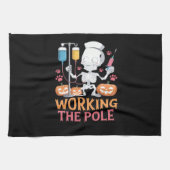Halloween Nurse Skeleton Funny Joke Essential T-Sh Geschirrtuch (Horizontal)