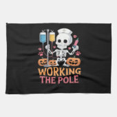 Halloween Nurse Skeleton Funny Joke Essential T-Sh Geschirrtuch (Horizontal)