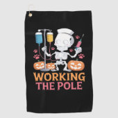 Halloween Nurse Skeleton Funny Joke Essential T-Sh Golfhandtuch (Vorderseite)