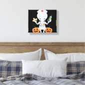 Halloween Nurse Skeleton Funny Joke Essential T-Sh Leinwanddruck (Insitu (Schlafzimmer))