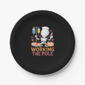 Halloween Nurse Skeleton Funny Joke Essential T-Sh Pappteller (Vorderseite)