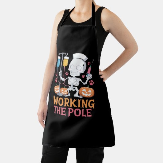 Halloween Nurse Skeleton Funny Joke Essential T-Sh Schürze (InSitu)