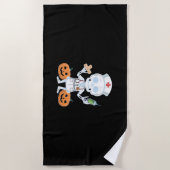 Halloween Nurse Skeleton Funny Joke Essential T-Sh Strandtuch (Vorderseite)