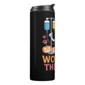 Halloween Nurse Skeleton Funny Joke Essential T-Sh Thermosbecher (Nach links gedreht)