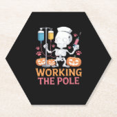 Halloween Nurse Skeleton Funny Joke Essential T-Sh Untersetzer (Vorderseite)