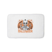 Halloween Nurse Skelett Essenzieller T - Shirt_1 Badematte (Vorderseite)