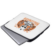 Halloween Nurse Skelett Essenzieller T - Shirt_1 Laptopschutzhülle (Vorne Knopf)