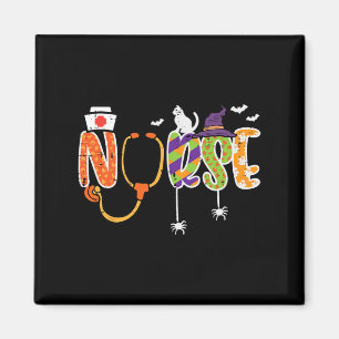 Halloween Nurse Stethoscope Niedlich Scrub Top Cos Magnet