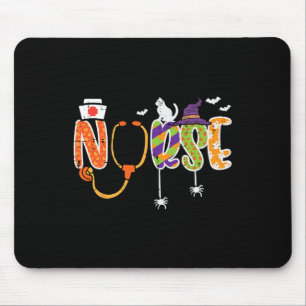 Halloween Nurse Stethoscope Niedlich Scrub Top Cos Mousepad
