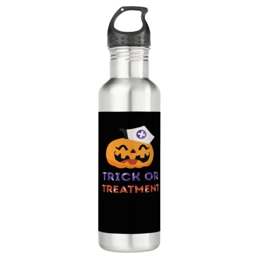 Halloween Nurse Trick oder Treatment Classic T - S Edelstahlflasche (Vorderseite)