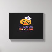 Halloween Nurse Trick oder Treatment Classic T - S Leinwanddruck (Vorderseite)