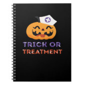 Halloween Nurse Trick oder Treatment Classic T - S Notizblock (Vorderseite)