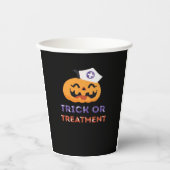 Halloween Nurse Trick oder Treatment Classic T - S Pappbecher (Vorderseite)