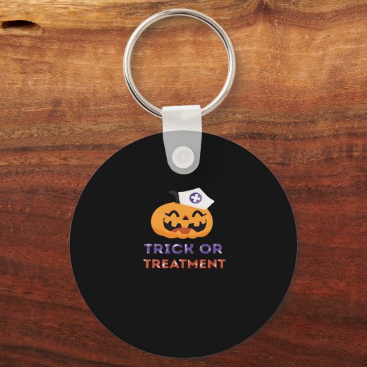 Halloween Nurse Trick oder Treatment Classic T - S Schlüsselanhänger (Vorderseite)