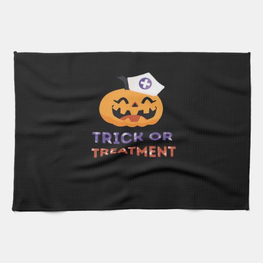 Halloween Nurse Trick or Treatment Classic T-Shirt Geschirrtuch (Horizontal)