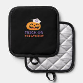 Halloween Nurse Trick or Treatment Classic T-Shirt Topflappen (Vorderseite/Rückseite)