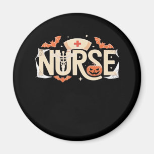 Halloween Nurse Typografie � Spooky Medical Design Magnet