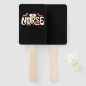 Halloween Nurse Typography � Spooky Medical Design Fächer (Vorne und Hinten)