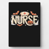 Halloween Nurse Typography � Spooky Medical Design Fotoplatte (Vorderseite)
