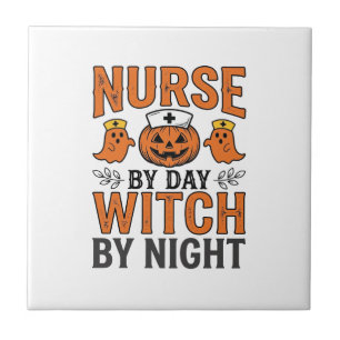 Halloween-Nurse-Witch-By-Night-Vintage-Shirt-Desig Fliese