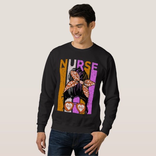 Halloween Nurse Womens Nursing Student Fun Cool Sweatshirt (Vorne ganz)