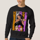 Halloween Nurse Womens Nursing Student Fun Cool Sweatshirt (Vorderseite)