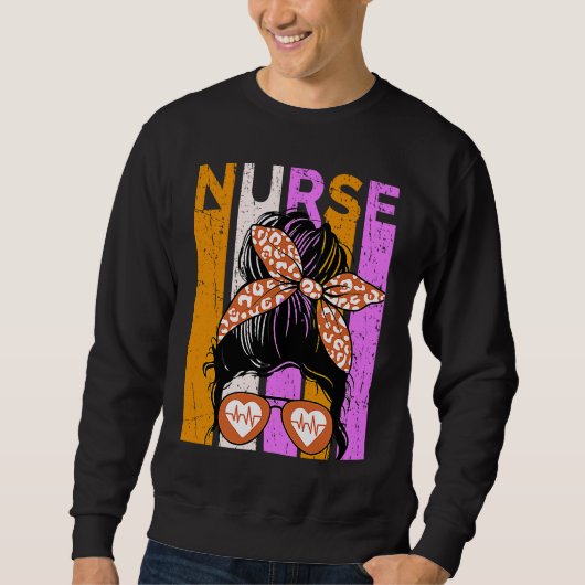 Halloween Nurse Womens Nursing Student Fun Cool Sweatshirt (Vorderseite)