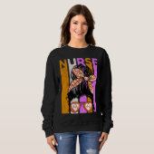 Halloween Nurse Womens Nursing Student Fun Cool Sweatshirt (Vorne ganz)