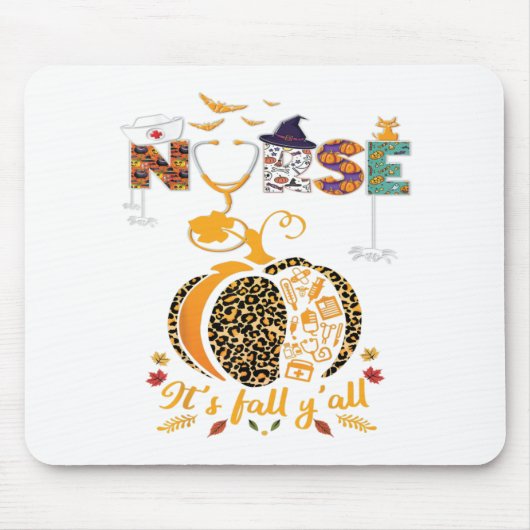 Halloween Nursing Erntedank Health Worker Mousepad (Vorne)