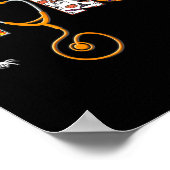 Halloween Nursing Niedlich Health Worker-Muster Poster (Ecke)