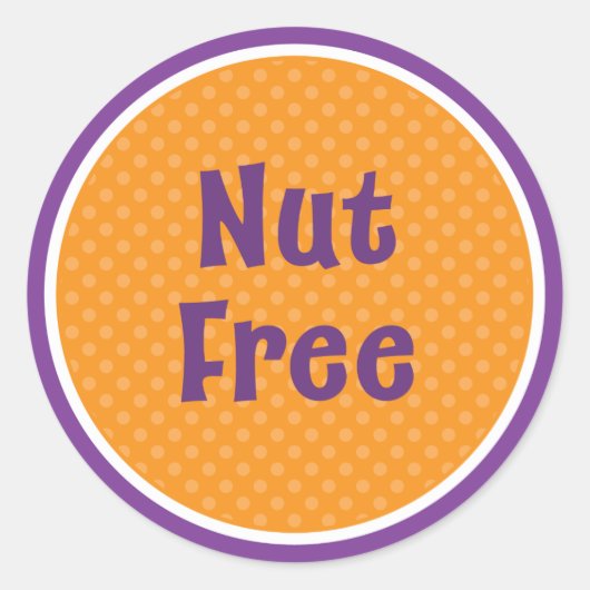Halloween Nut Free Sticker (Vorderseite)