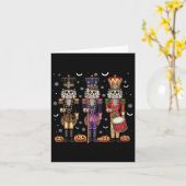 Halloween Nutcracker Squad Weihnachtsfest Karte (Gelbe Blume)