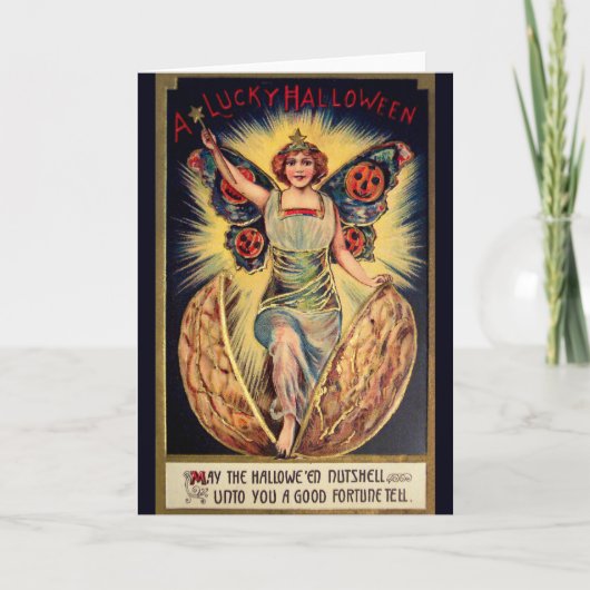 Halloween Nutshell Karte (Vorderseite)