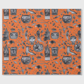 Halloween-O-Rama Wrapping Paper Geschenkpapier (Flach)
