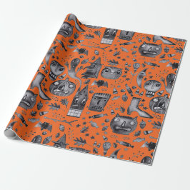 Halloween-O-Rama Wrapping Paper Geschenkpapier