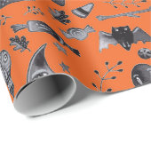 Halloween-O-Rama Wrapping Paper Geschenkpapier (Rolleneckpunkt)