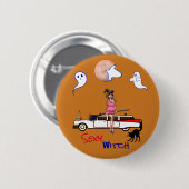Halloween Ocher Sexy Witz Button (Vorne & Hinten)
