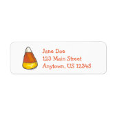 Halloween oder Erntedank Candy Corn Labels (Vorne)