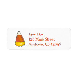 Halloween oder Erntedank Candy Corn Labels