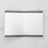 Halloween (oder Geburtstag) Rosa Niedliche Hexenka Karte (Innenseite)