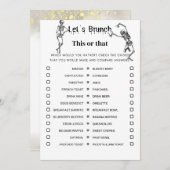 Halloween oder jenes Party-Spiel Einladung (Vorne/Hinten)