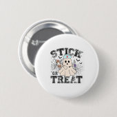Halloween oder Leckerei Halloween Ghost Nurenkranz Button (Vorne & Hinten)