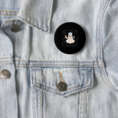 Halloween oder Leckerei Halloween Ghost Nurenkranz Button (Beispiel)