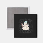 Halloween oder Leckerei Halloween Ghost Nurenkranz Magnet (Vorderseite/Rückseite)