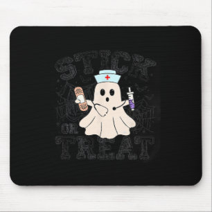 Halloween oder Leckerei Halloween Ghost Nurenkranz Mousepad