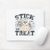 Halloween oder Leckerei Halloween Ghost Nurenkranz Mousepad (Mit Mouse)
