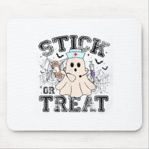 Halloween oder Leckerei Halloween Ghost Nurenkranz Mousepad