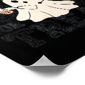 Halloween oder Leckerei Halloween Ghost Nurenkranz Poster (Ecke)