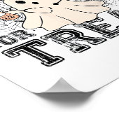 Halloween oder Leckerei Halloween Ghost Nurenkranz Poster (Ecke)